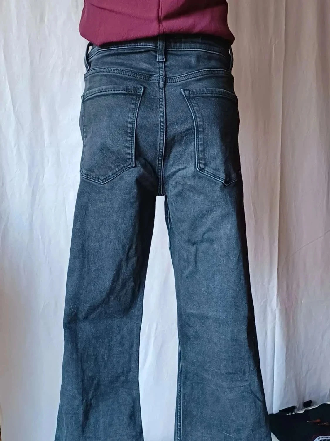 Jean mango flare cropped negro 40 – photo 3